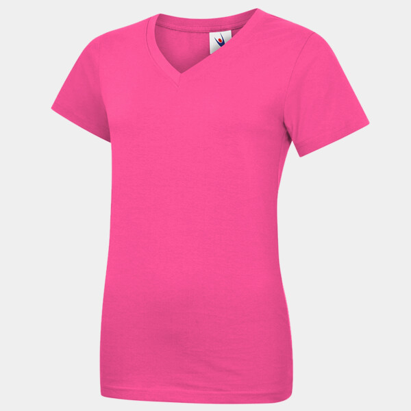 Ladies Classic V Neck T shirt Thumbnail